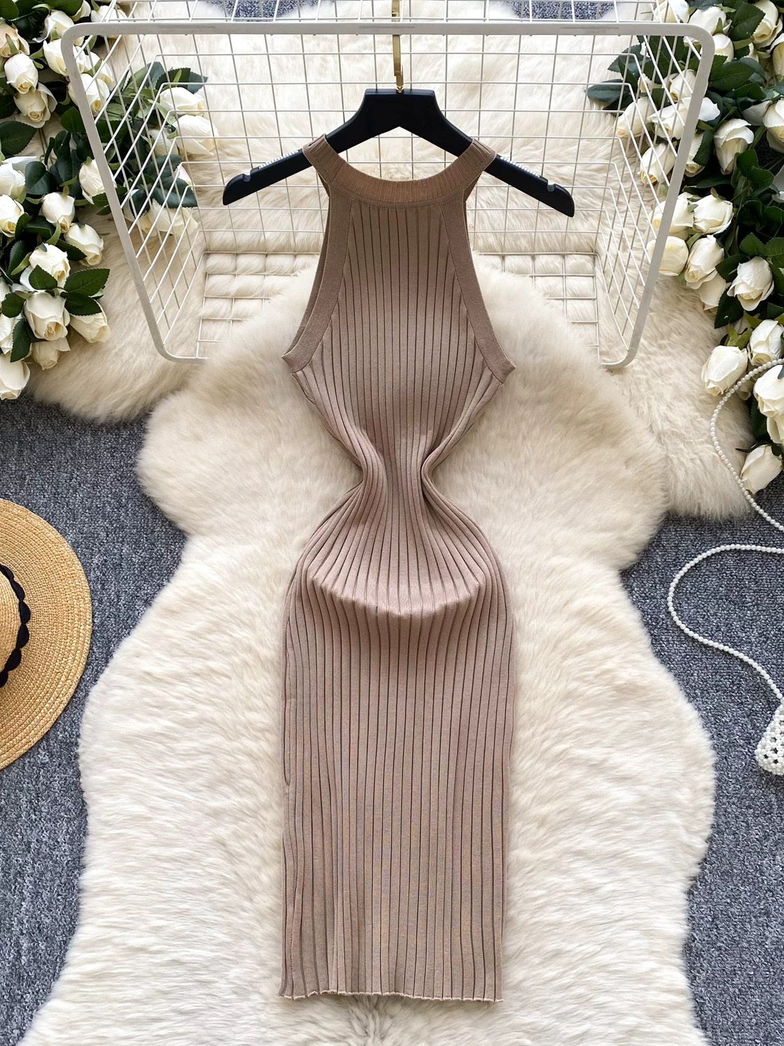 Pushing through knitted dress KBC262 images